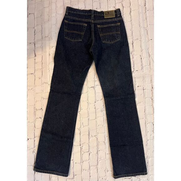 Ralph Lauren Women's Size 4 Bootcut Jeans Darkest Wash Denim 100% Cotton Western - Picture 3 of 6